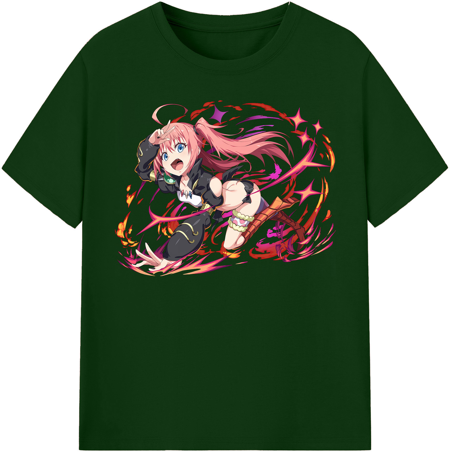 （画像用） 転スラ Regarding Reincarnated to Slime 綿100％半袖Tシャツ（フロントプリント）